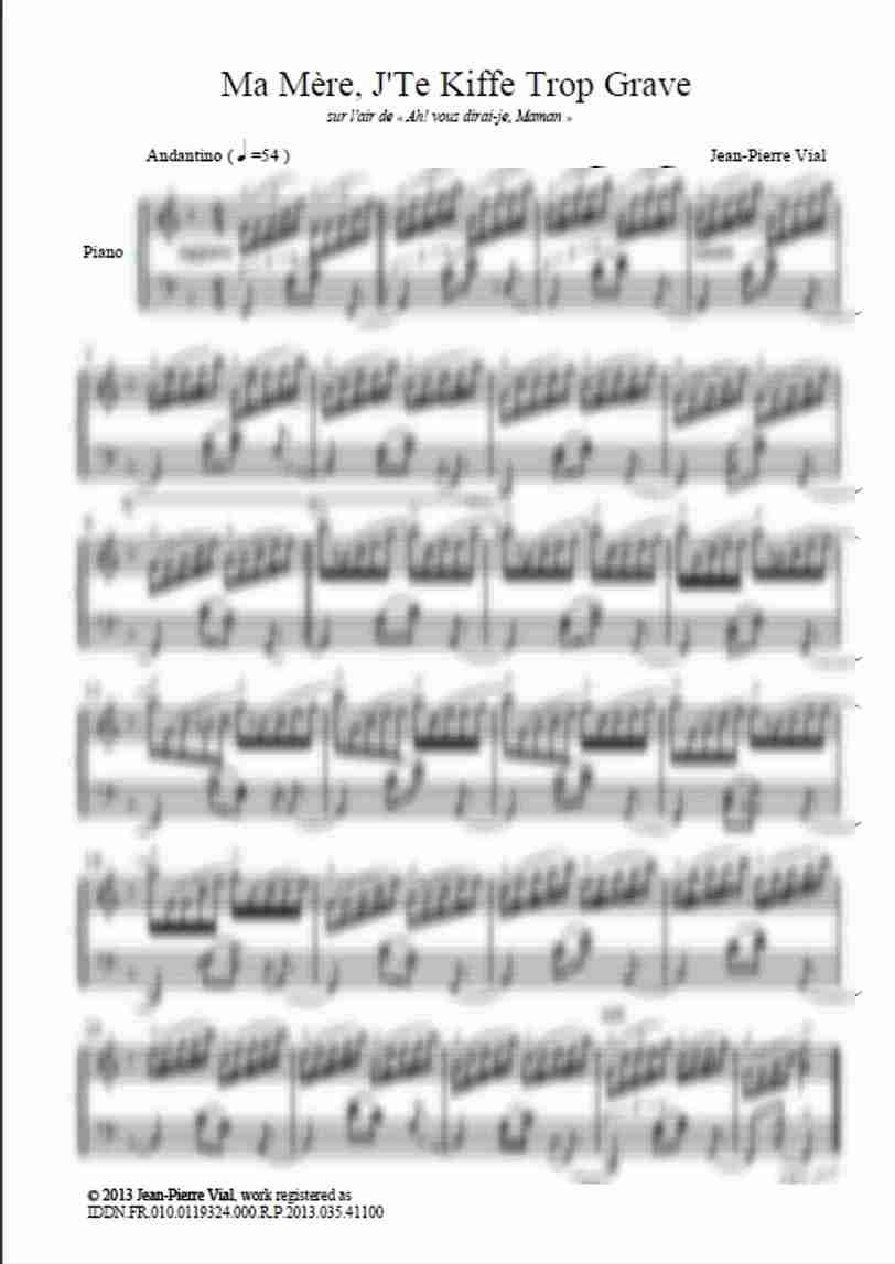 Partition pour piano