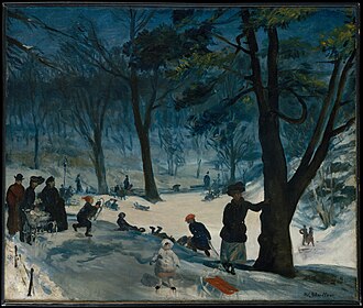 Central Park en Hiver par William Glackens