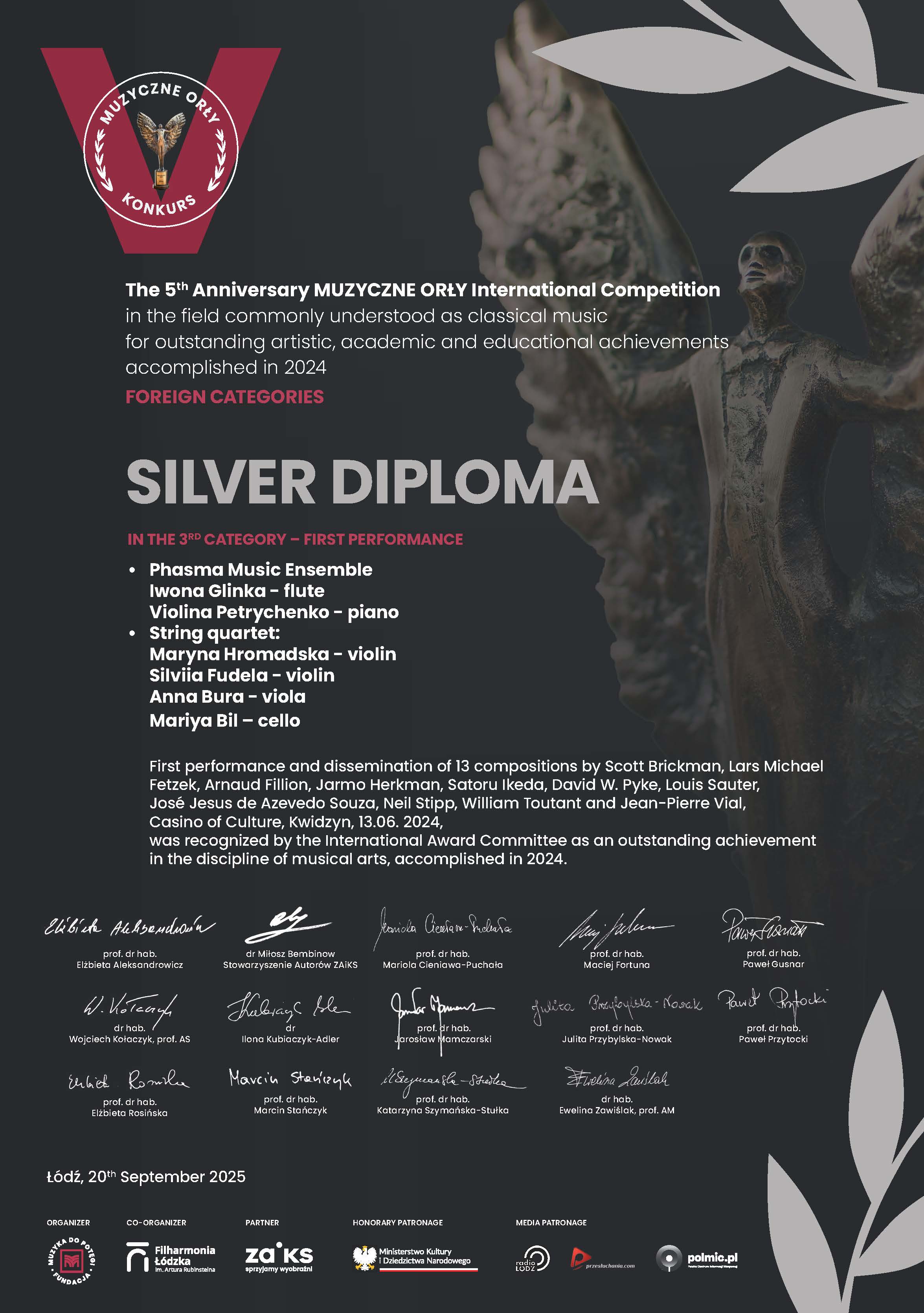 Diplôme Muzyczne Orły Diplôme Muzyczne Orły