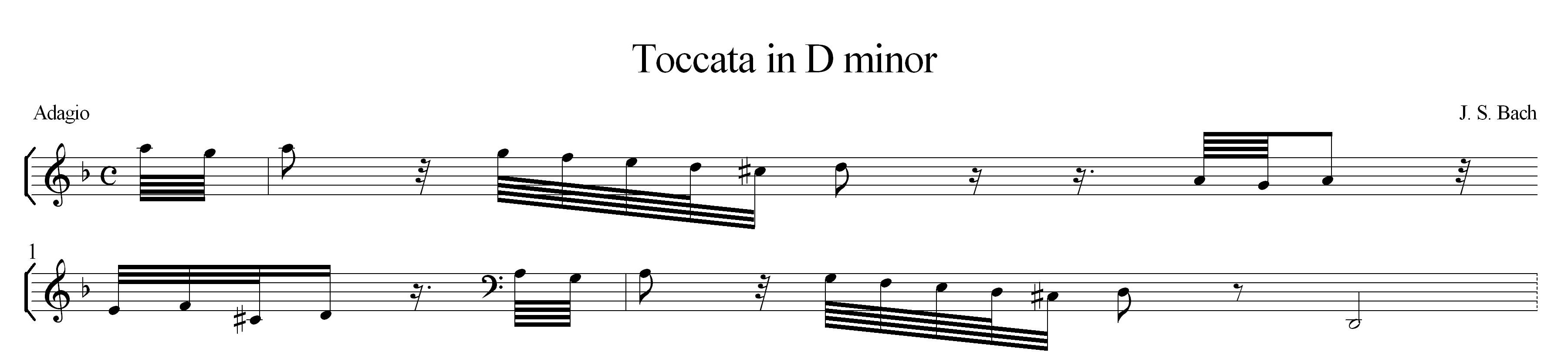 La toccata en ré mineur de J.-S. Bach